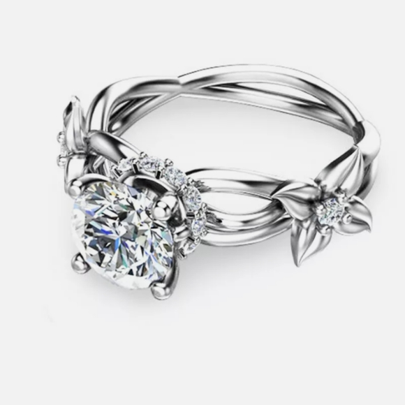 NWT 925 Silver Stunning Ring sz 8